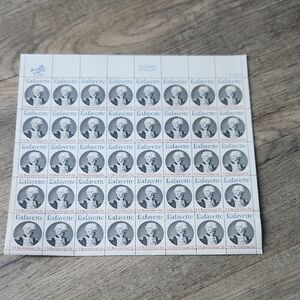 Lafayette Commemorative Stamp Sheet